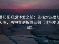 番茄影视想转发之前：先核对热度放大吗，再把导语拆成两句（读完更清醒）